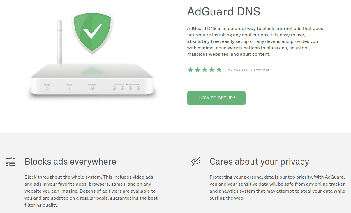 adguard dns check