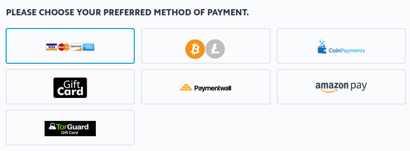 torguard vpn payment methods