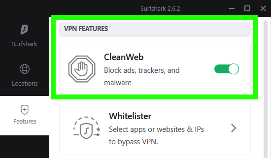 Surfshark vs Nord VPN features