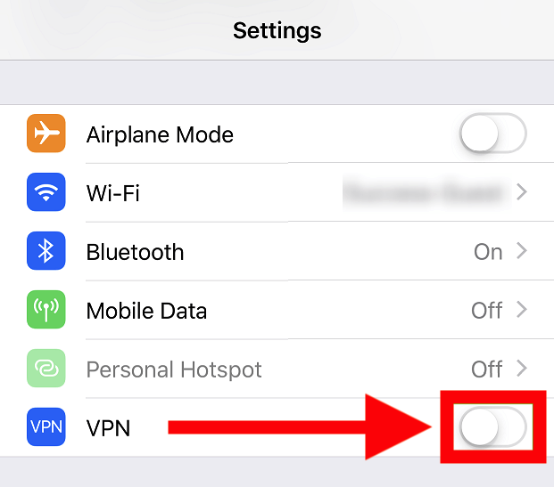 iphone built in VPN
