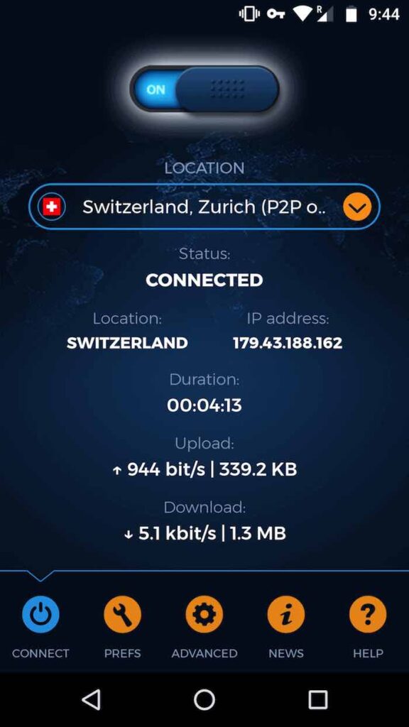 vpn.ac για Android