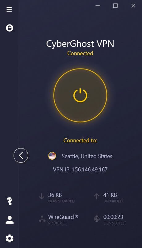 When compact the CyberGhost desktop app looks much like other leading VPNs.