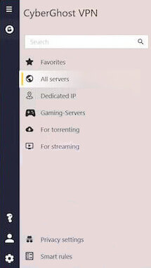 cyberghost profiles
