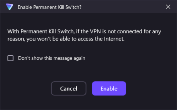 Proton VPN kill switch