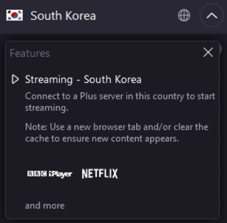 proton vpn worldwide streaming korea