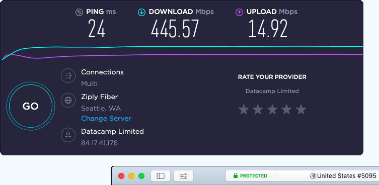 grande speed test internet connection