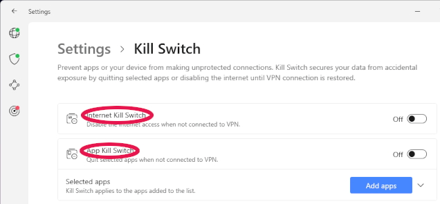 nordvpn kill switches